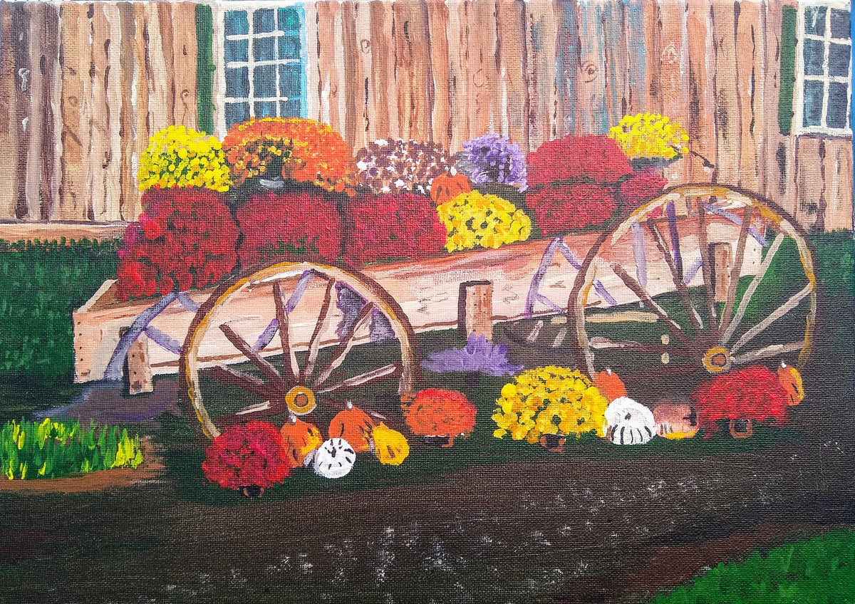 Colorful Mum Wagon