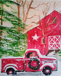 Red Truck and Red Barn