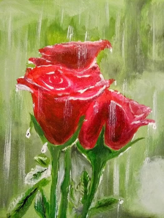Roses in the Rain